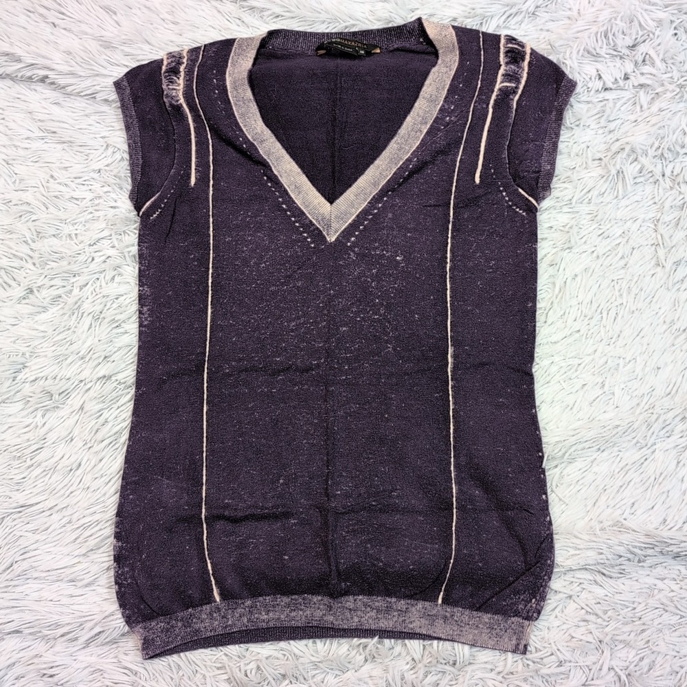 BCBG Maxazria Shirt Womens XS Purple Top Lightweight Comfort‎ Casual Soft
